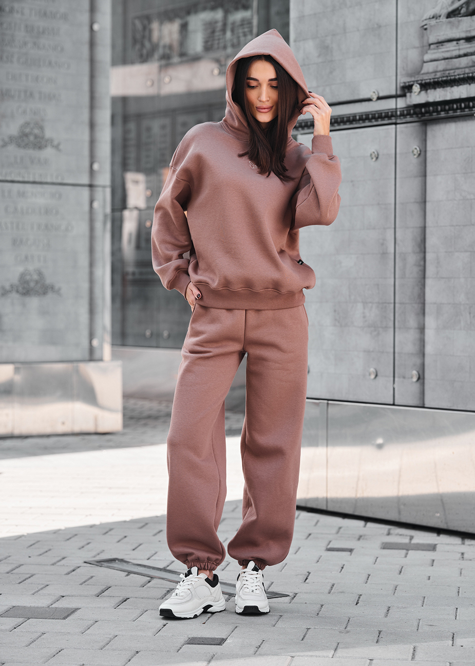 Dres Staff sem brown oversize fleece