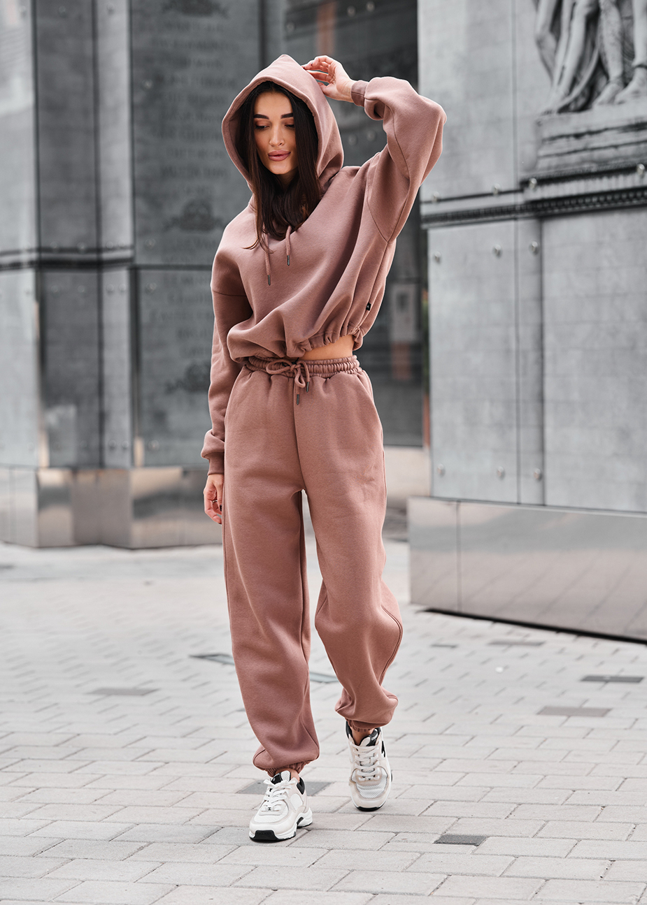 Dres Staff lic brown oversize fleece