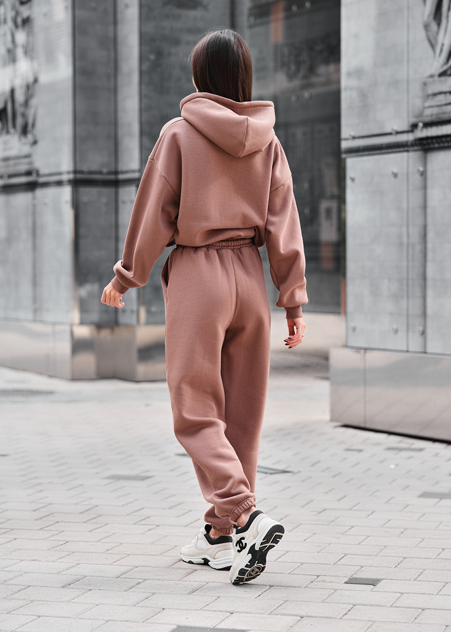 Dres Staff lic brown oversize fleece