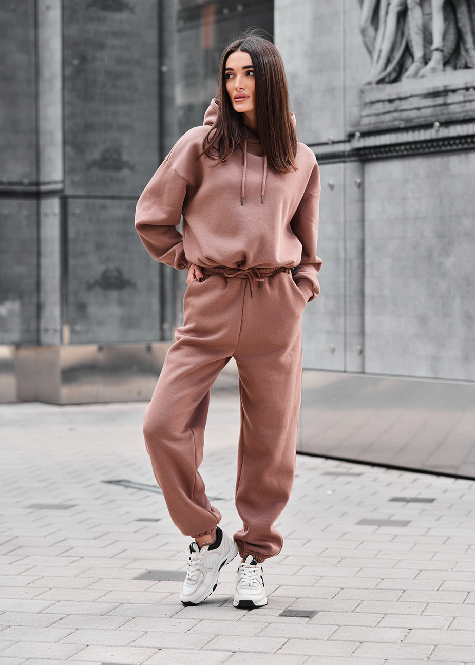 Dres Staff lic brown oversize fleece