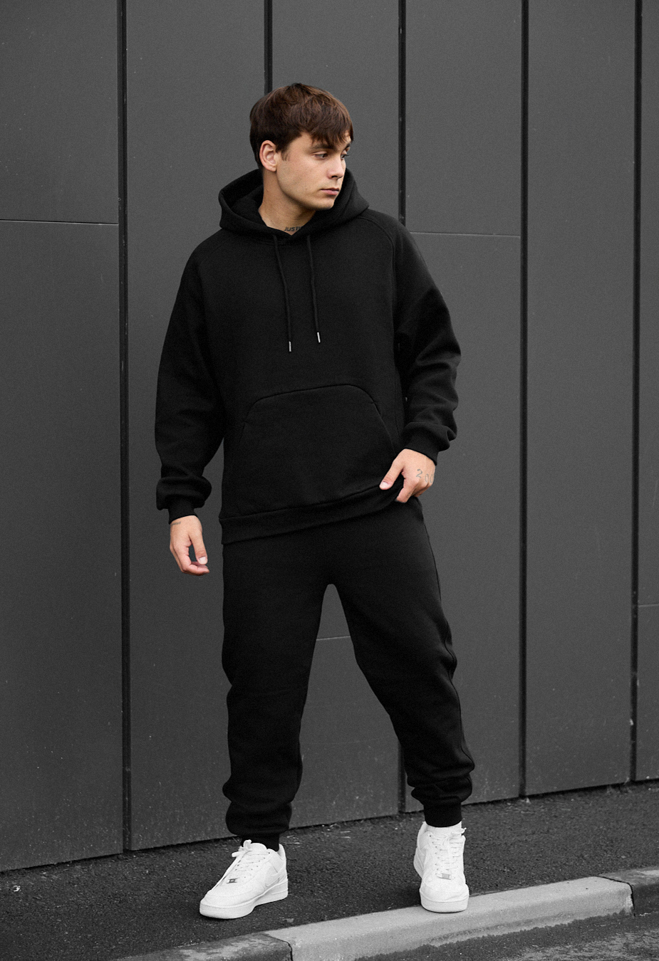 Dres Staff es black oversize fleece