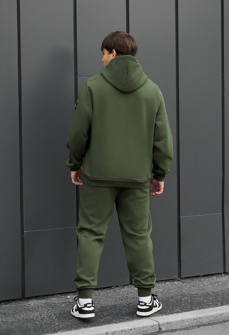Dres Staff es khaki oversize fleece