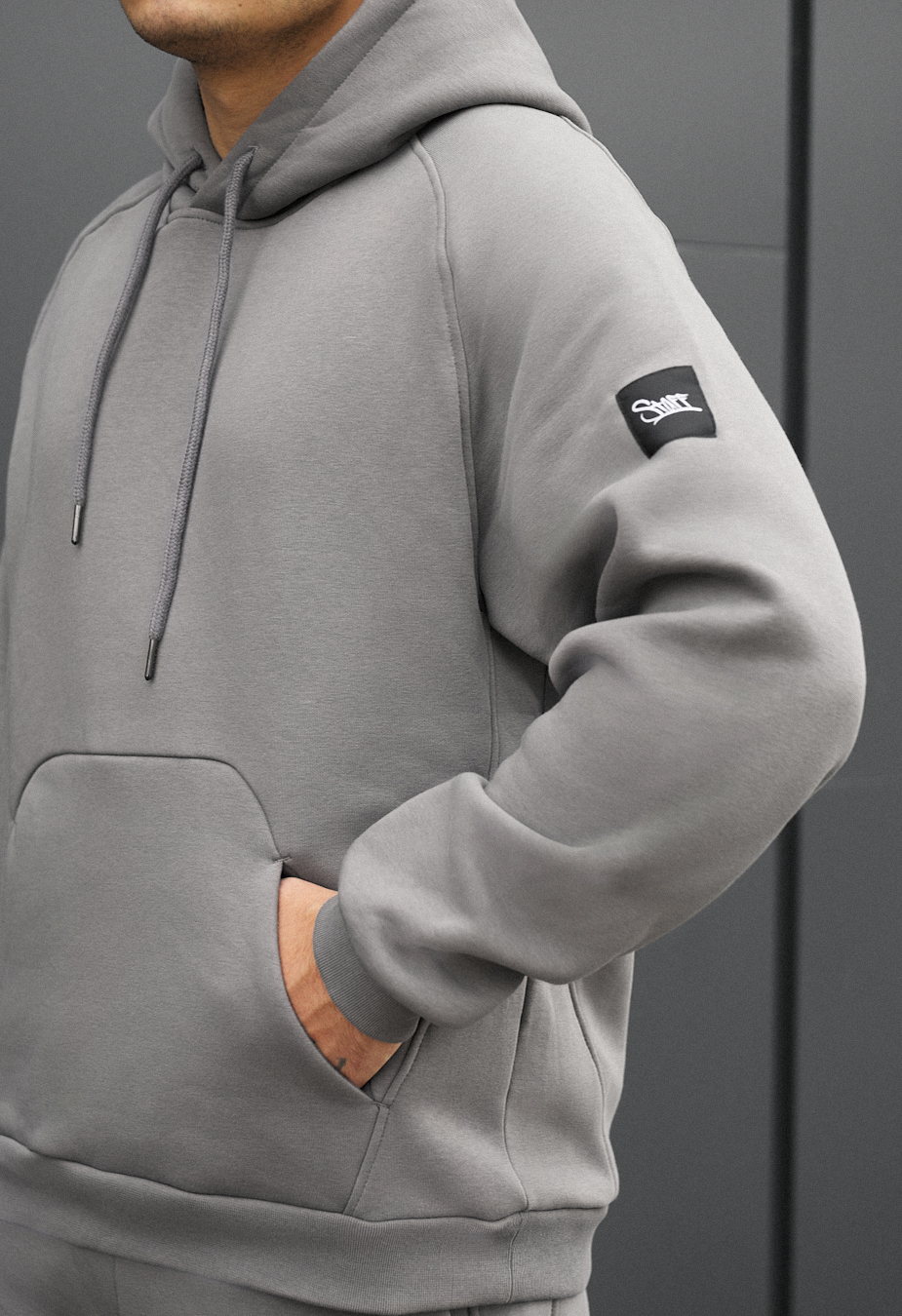 Dres Staff es gray oversize fleece
