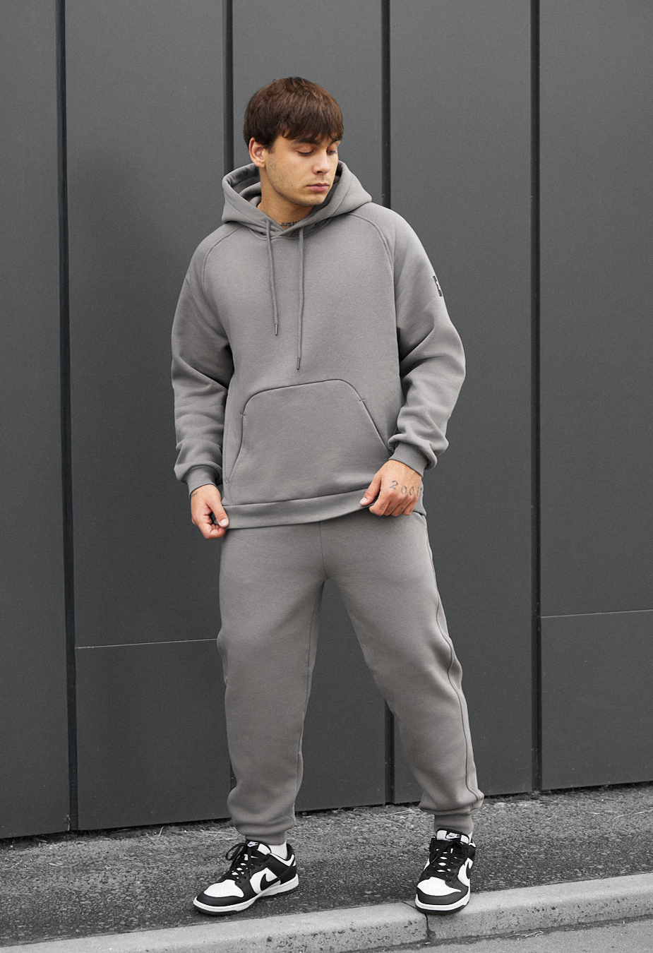 Dres Staff es gray oversize fleece