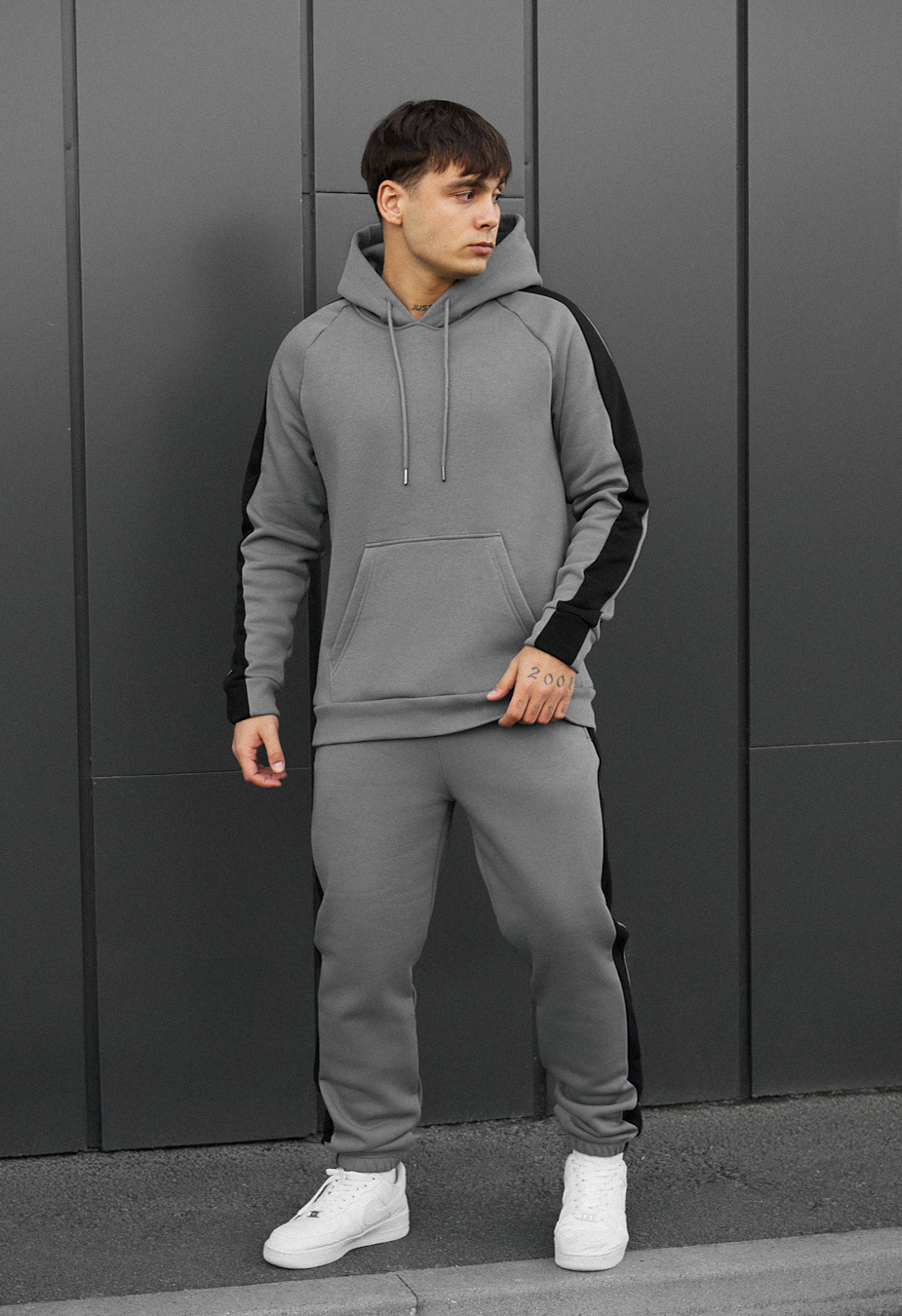 Dres Staff lo gray & black fleece