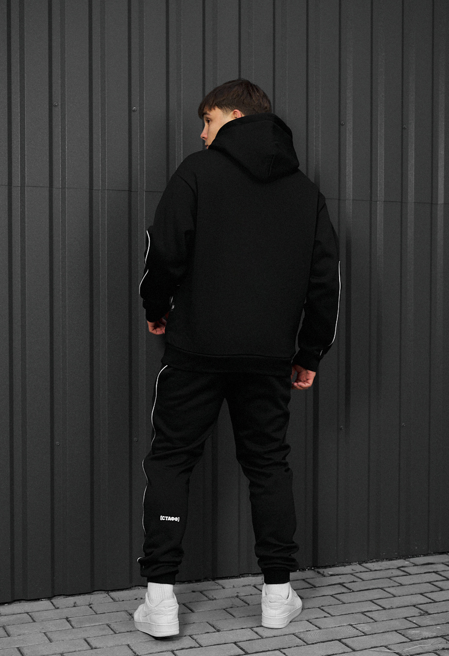 Dres Staff kant black logo oversize fleece