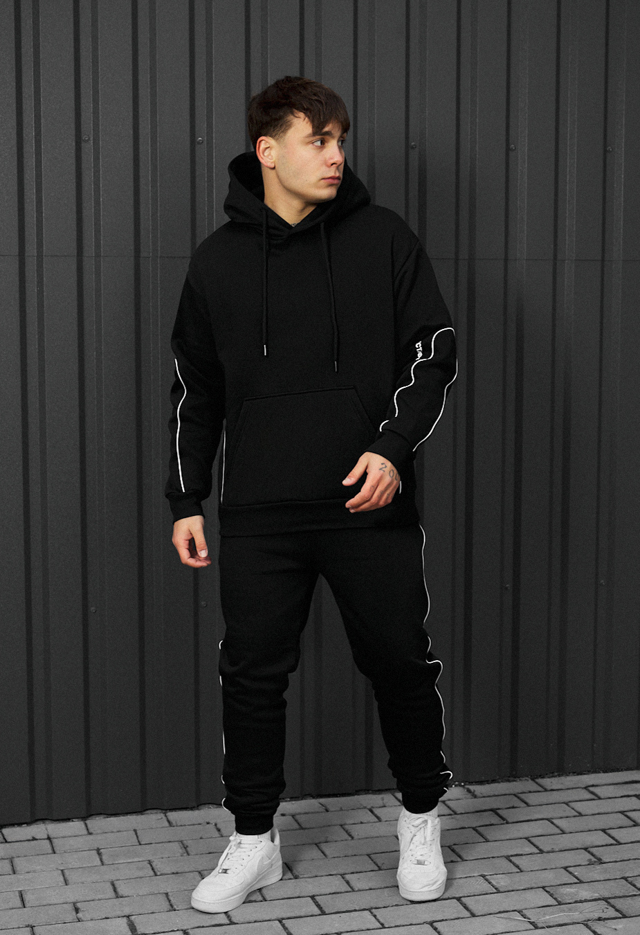 Dres Staff kant black logo oversize fleece