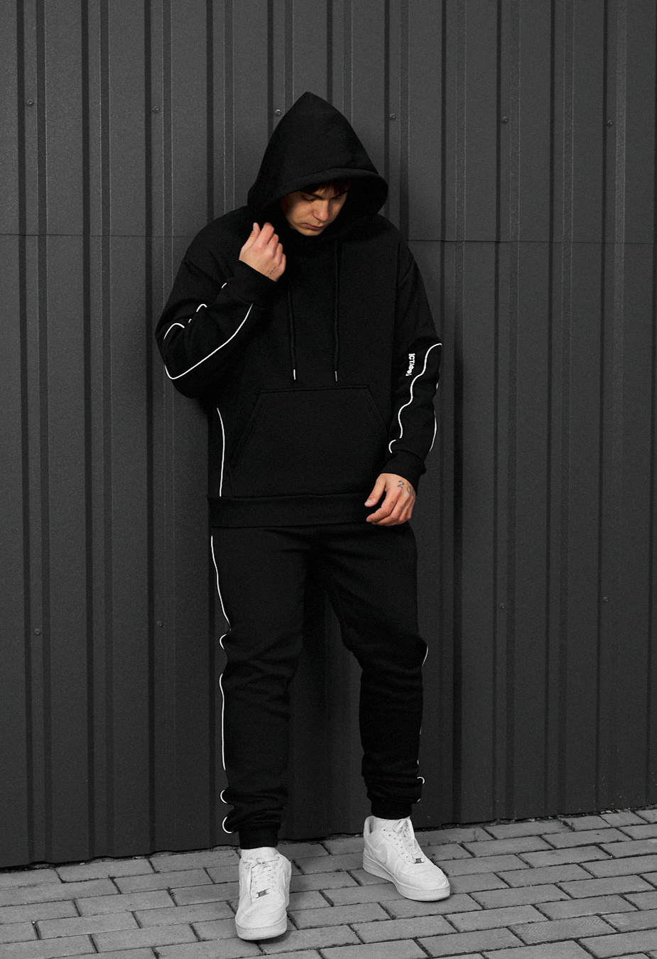 Dres Staff kant black logo oversize fleece