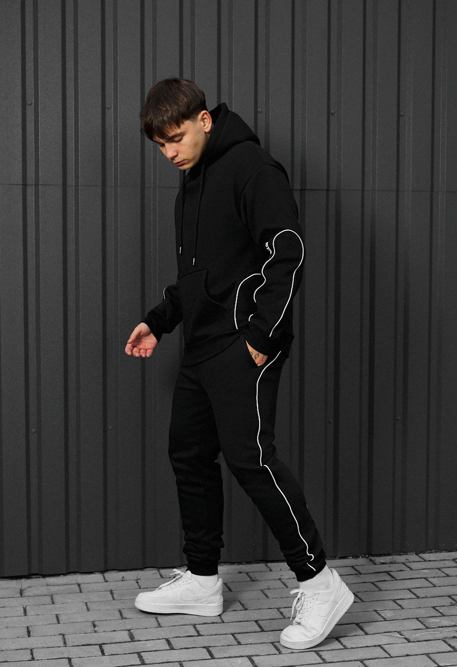 Dres Staff kant black logo oversize fleece