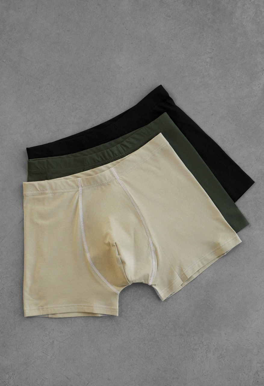 Majtki Staff cu beige/khaki/black