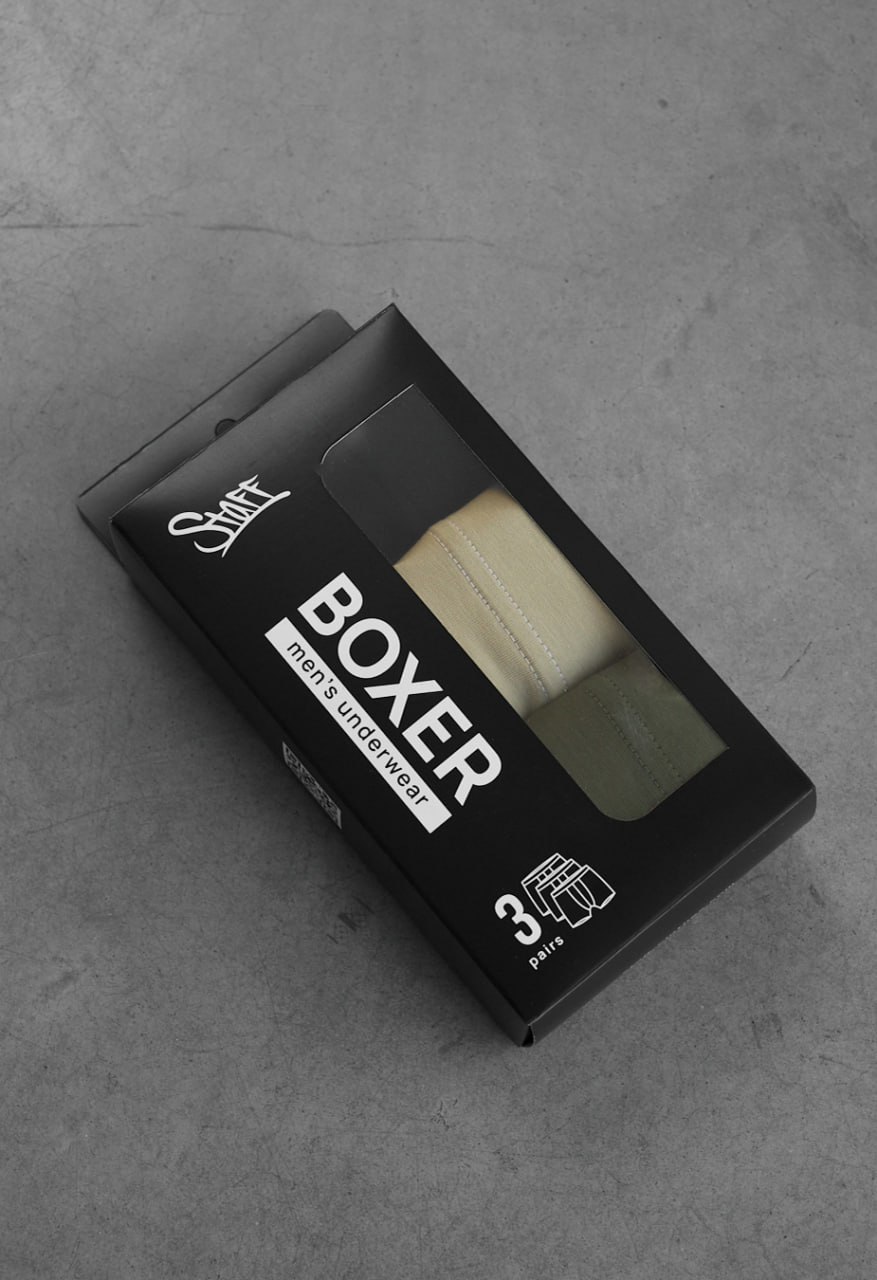 Majtki Staff cu beige/khaki/black