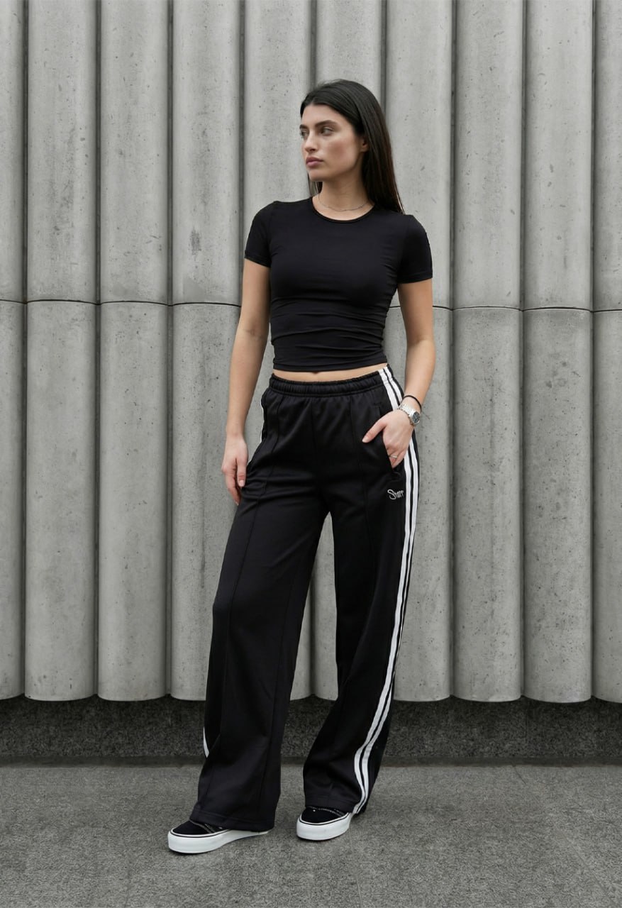 Spodnie Staff pat black