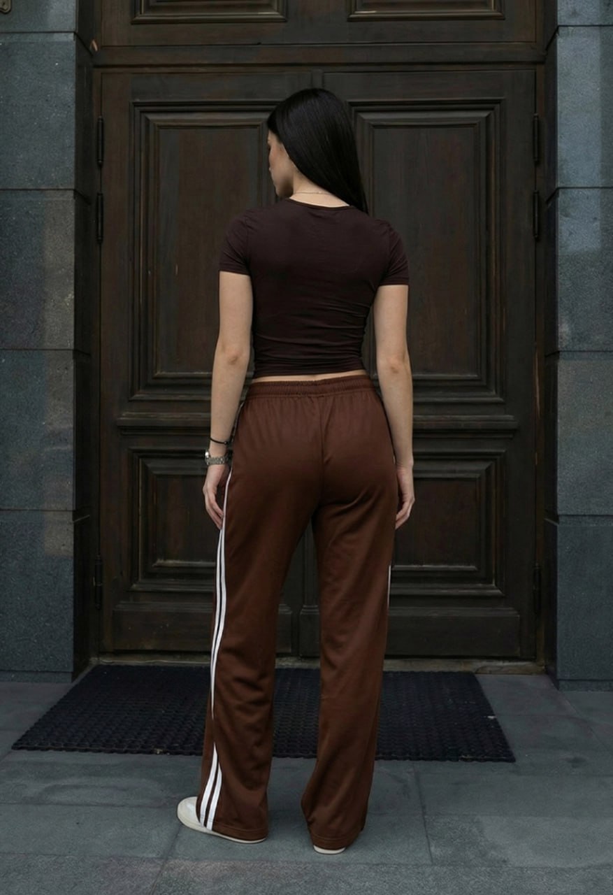 Spodnie Staff pat brown