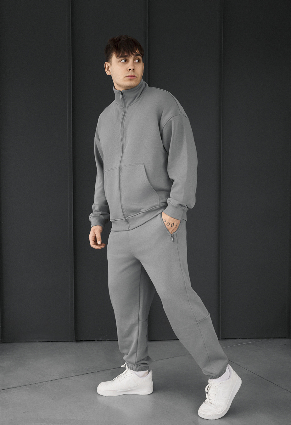 Dres Staff pa zip gray oversize