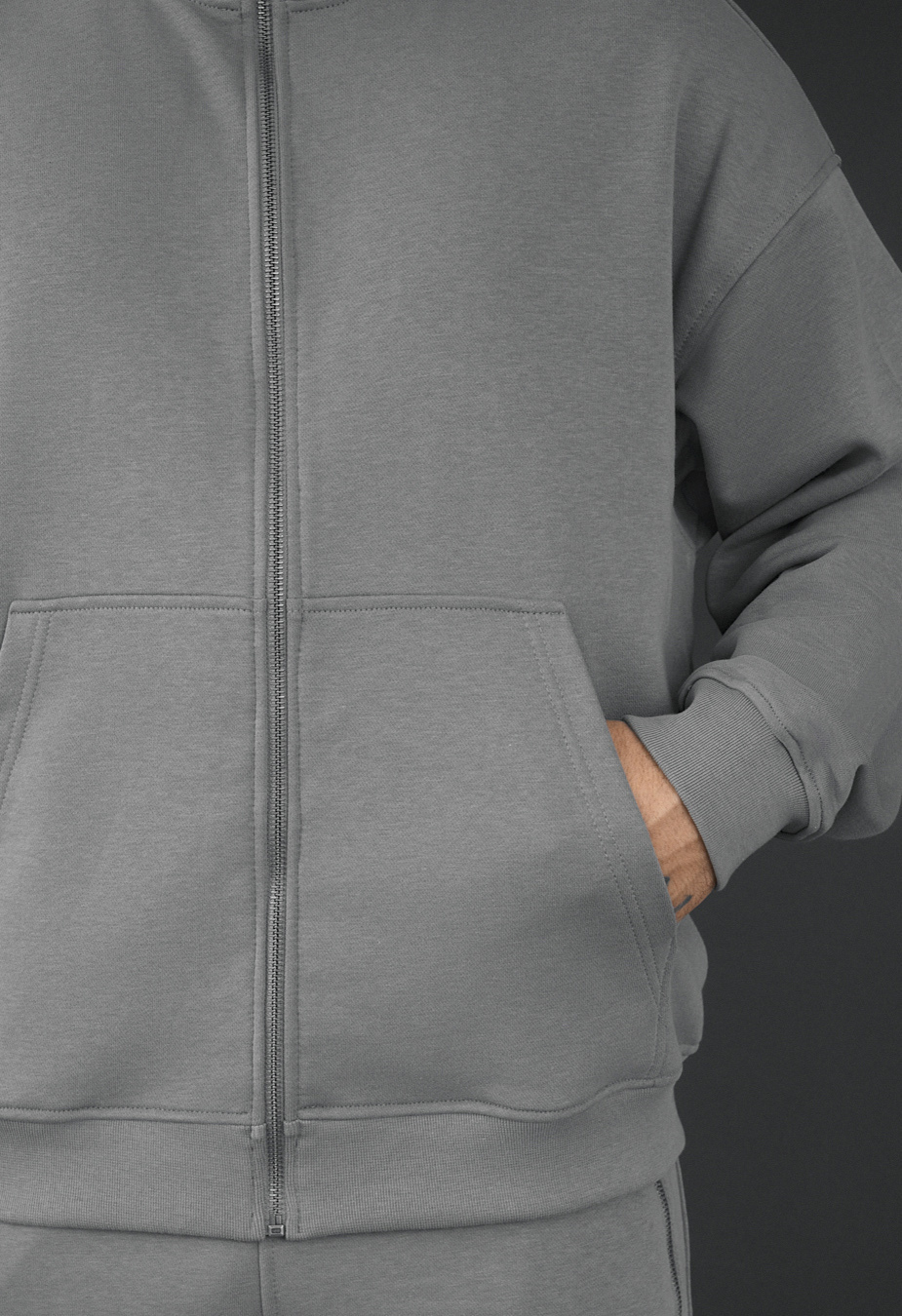 Dres Staff pa zip gray oversize