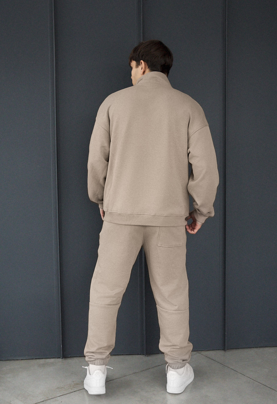 Dres Staff pa zip light brown oversize