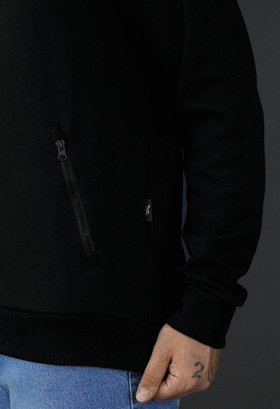 Bluza Staff se black zip