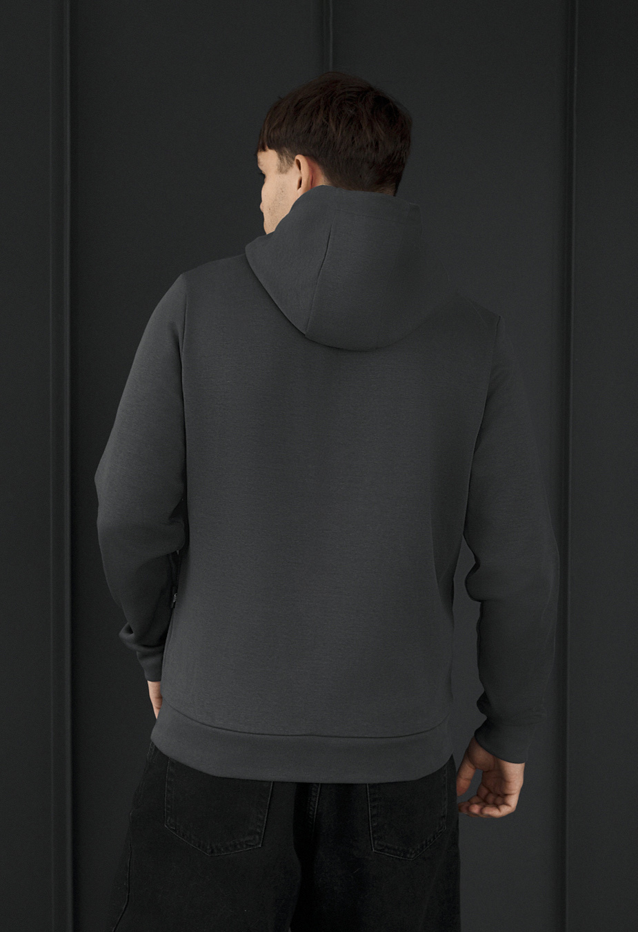 Bluza Staff se dark gray zip