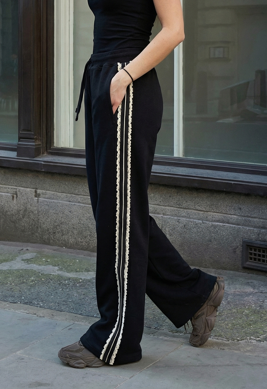 Spodnoe dresowe Staff wai black 2