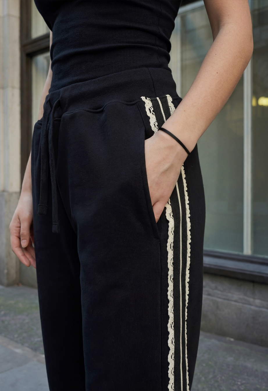 Spodnoe dresowe Staff wai black 2