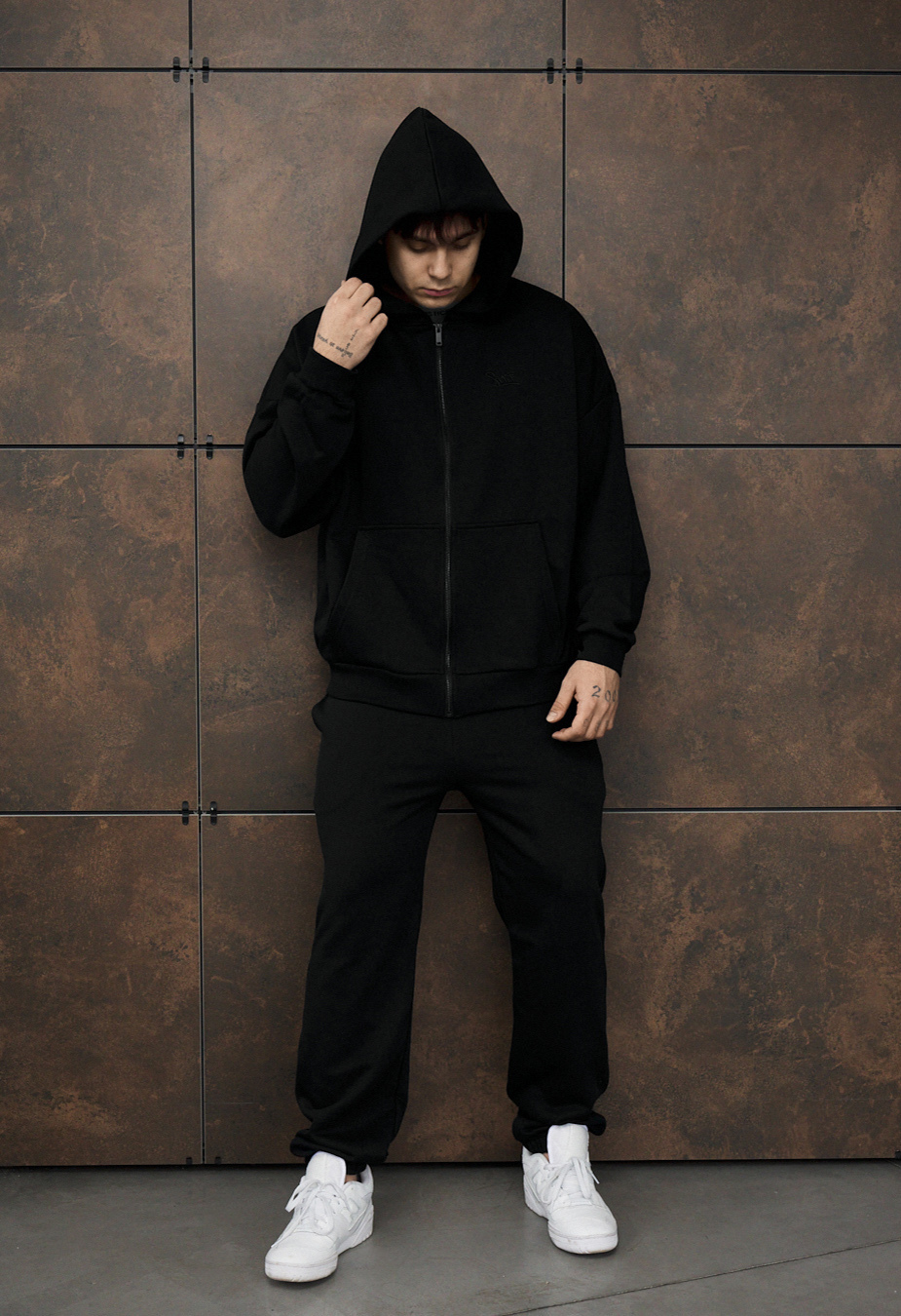 Dres Staff fin zip black oversize