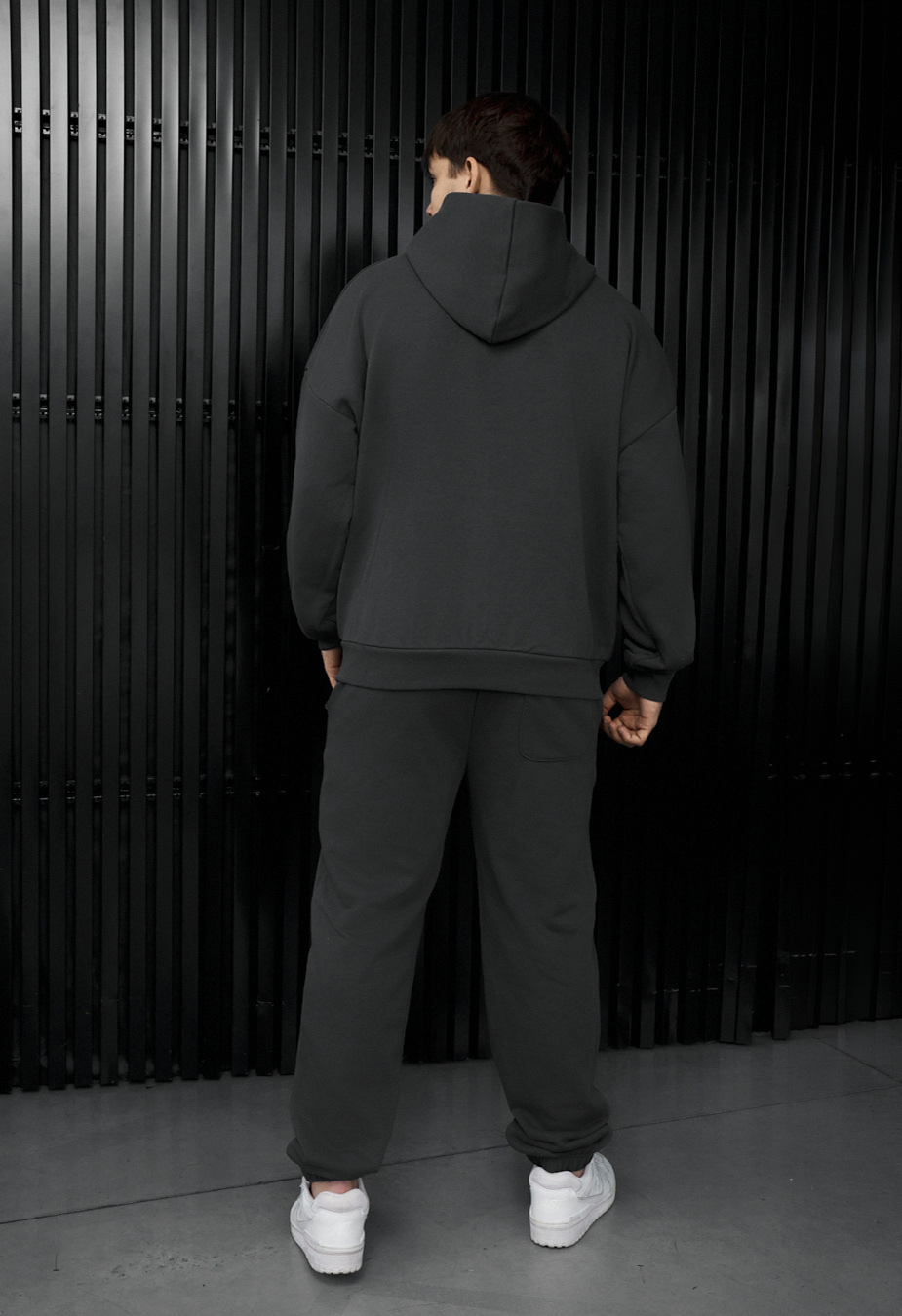 Dres Staff fin zip dark gray oversize