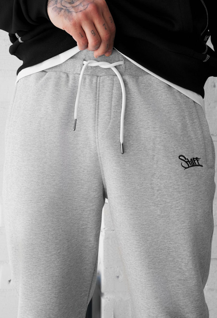 Spodnie dresowe Staff ho logo gray melange