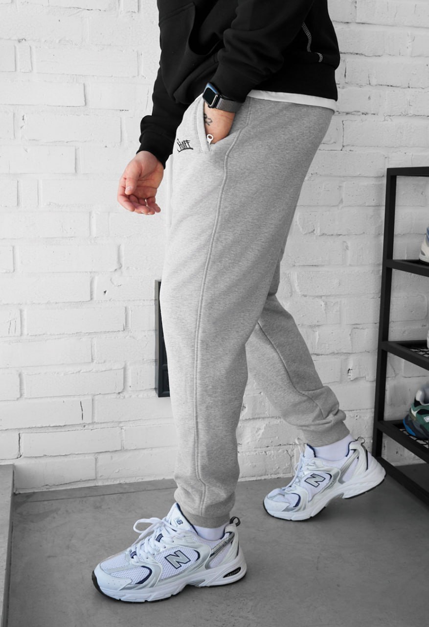 Spodnie dresowe Staff ho logo gray melange