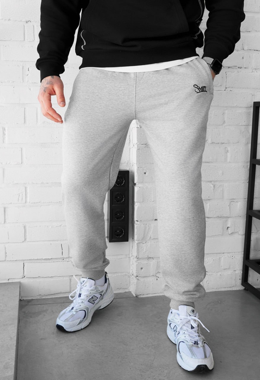 Spodnie dresowe Staff ho logo gray melange