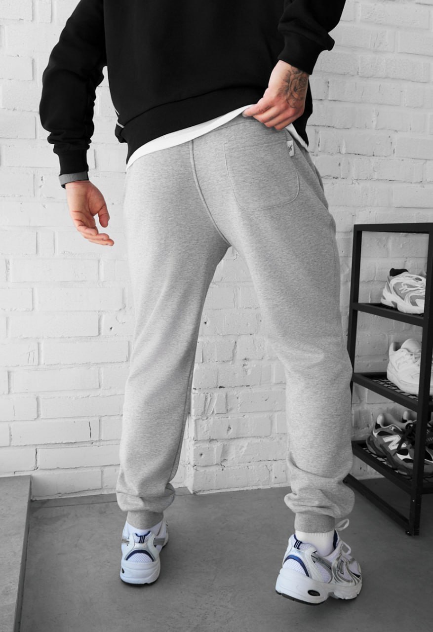 Spodnie dresowe Staff ho logo gray melange