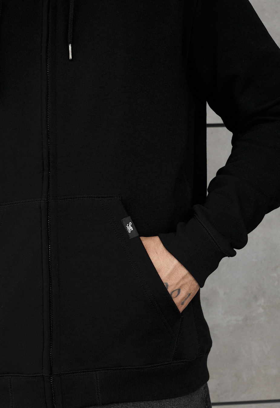Bluza Staff zip black