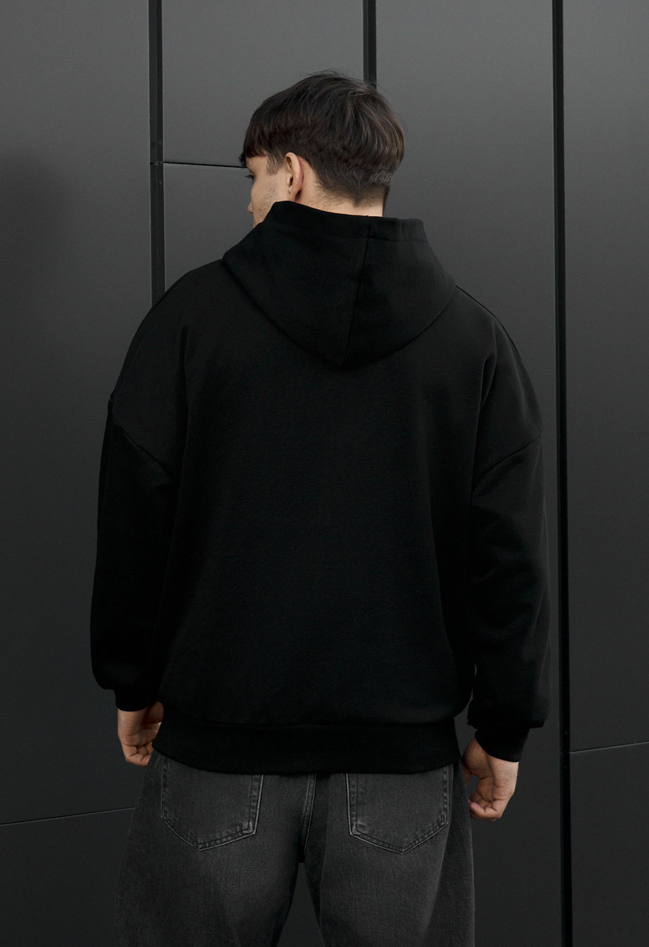 Bluza Staff bo zip logo black oversize