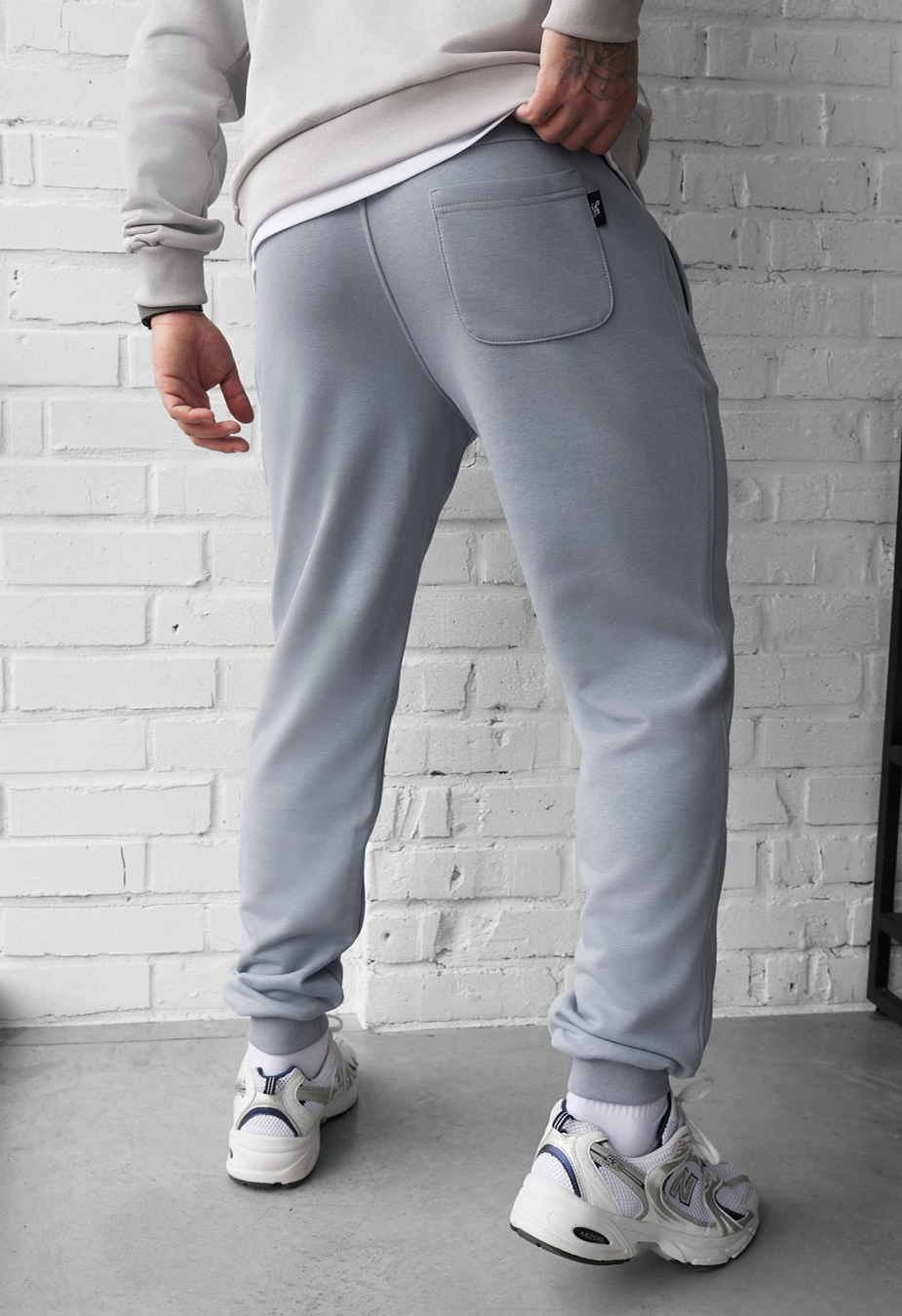 Spodnie dresowe Staff ho logo light gray