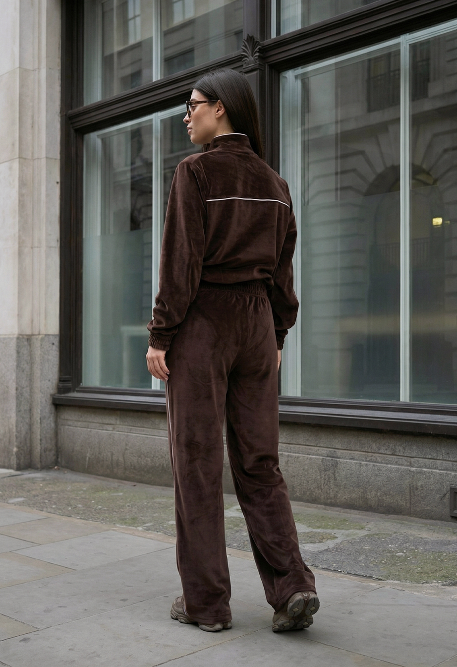 Dres Staff gabi zip dark brown