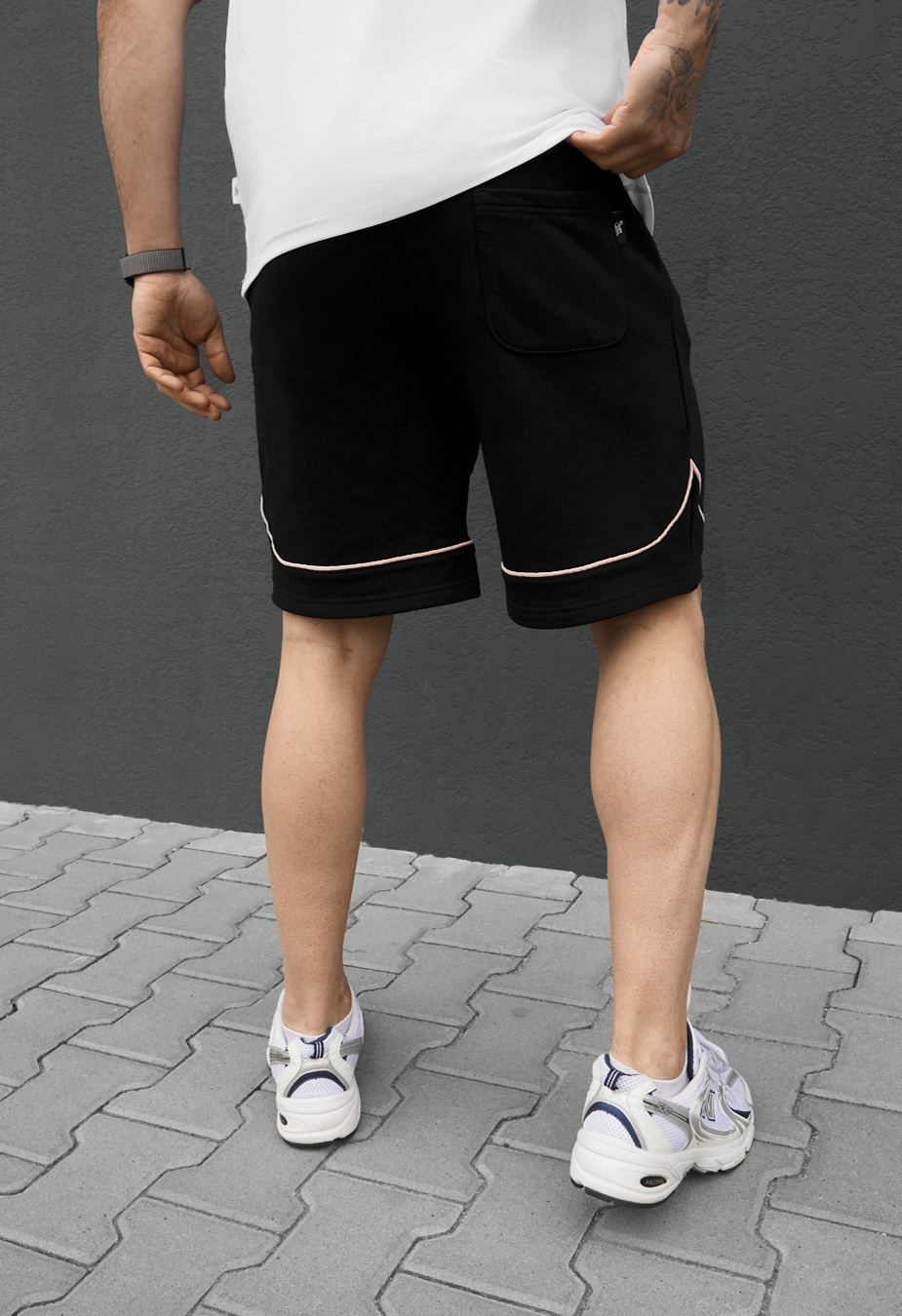 Spodenki Staff ry black & beige