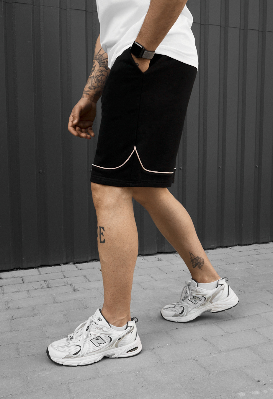 Spodenki Staff ry black & beige