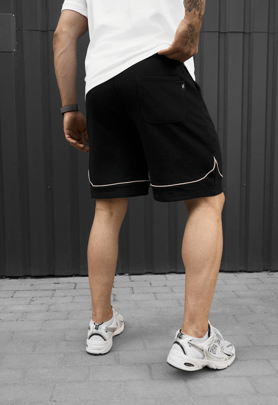 Spodenki Staff ry black & beige