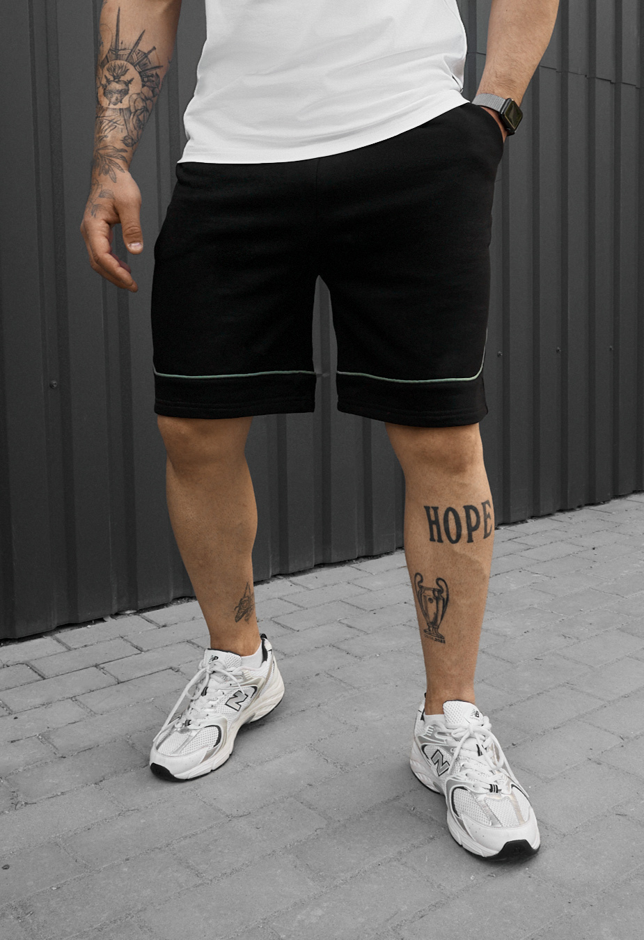 Spodenki Staff ry black & green