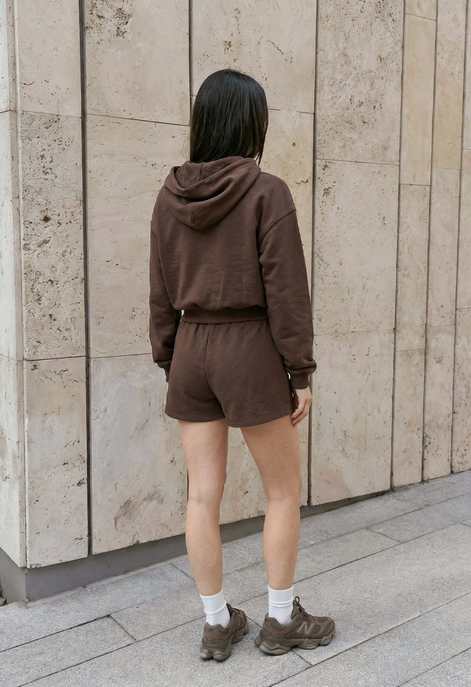 Komplet bluza + spodenki Staff fiz brown