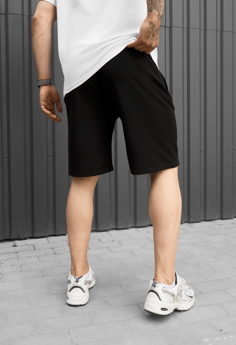 Spodenki Staff wh black