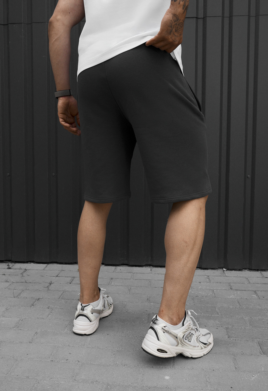 Spodenki Staff wh dark gray