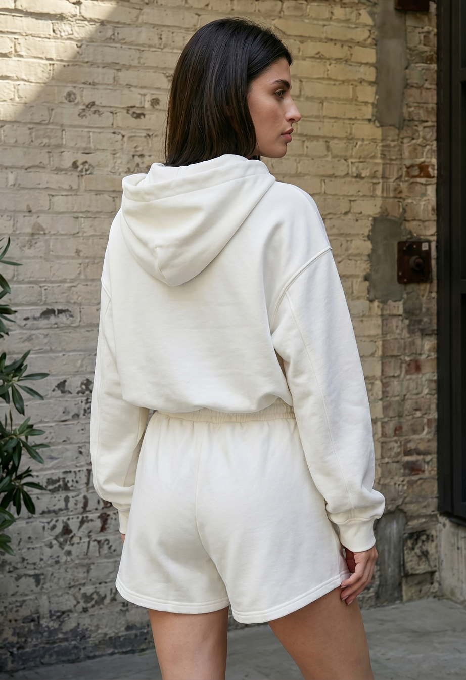 Komplet bluza + spodenki Staff fiz white