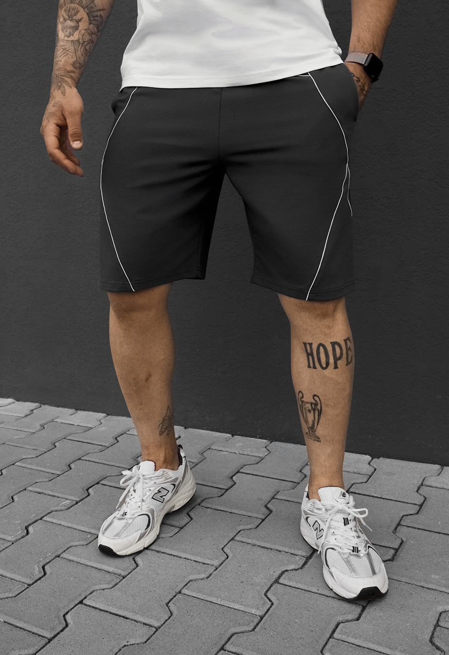 Spodenki Staff rag dark gray