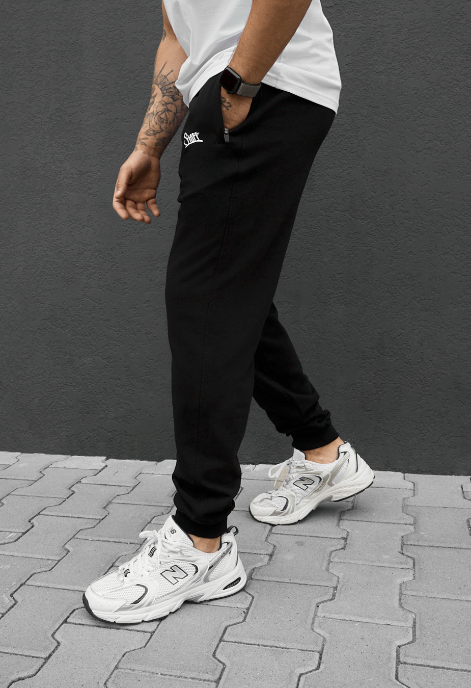 Spodnie dresowe Staff ho logo black