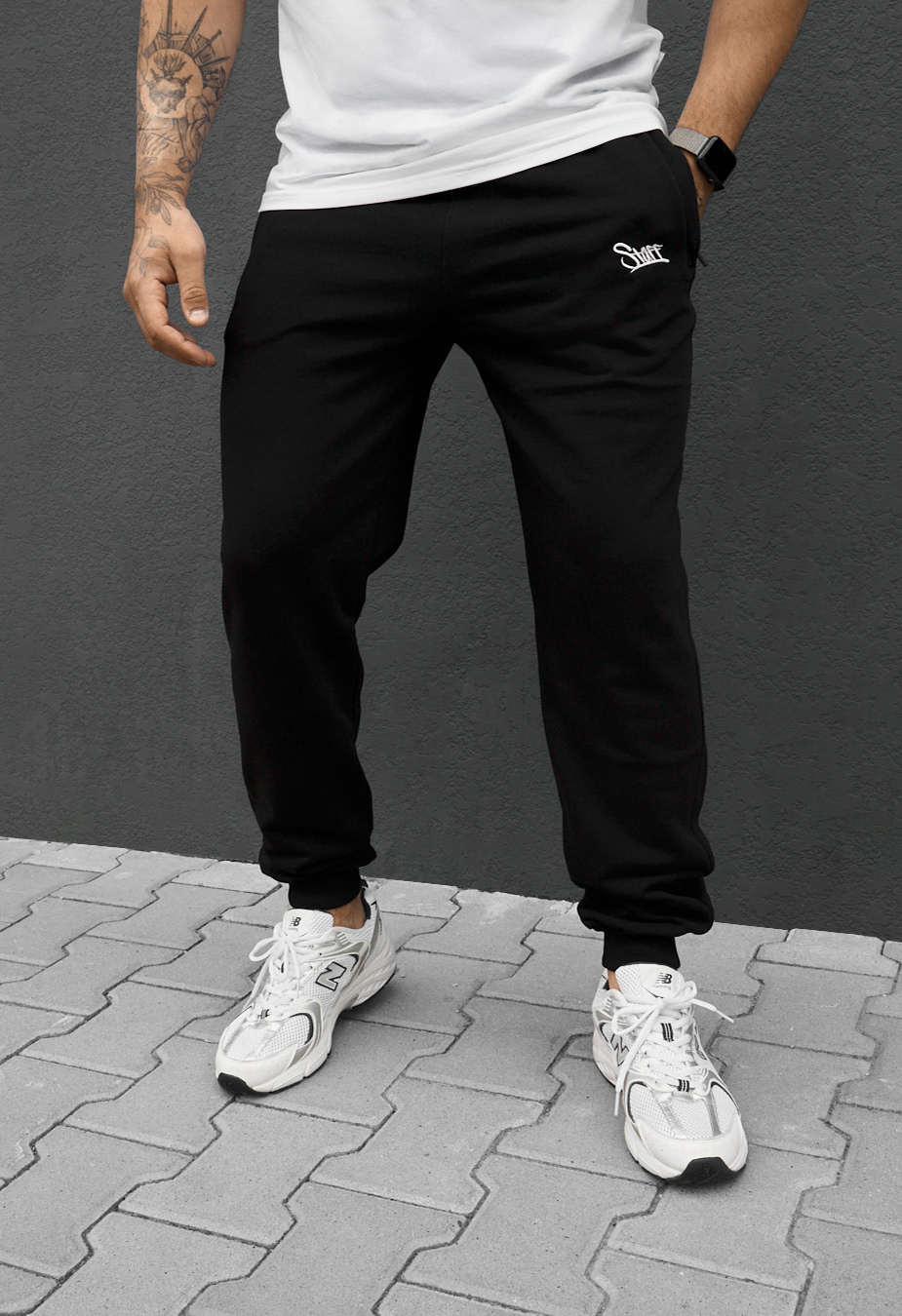 Spodnie dresowe Staff ho logo black