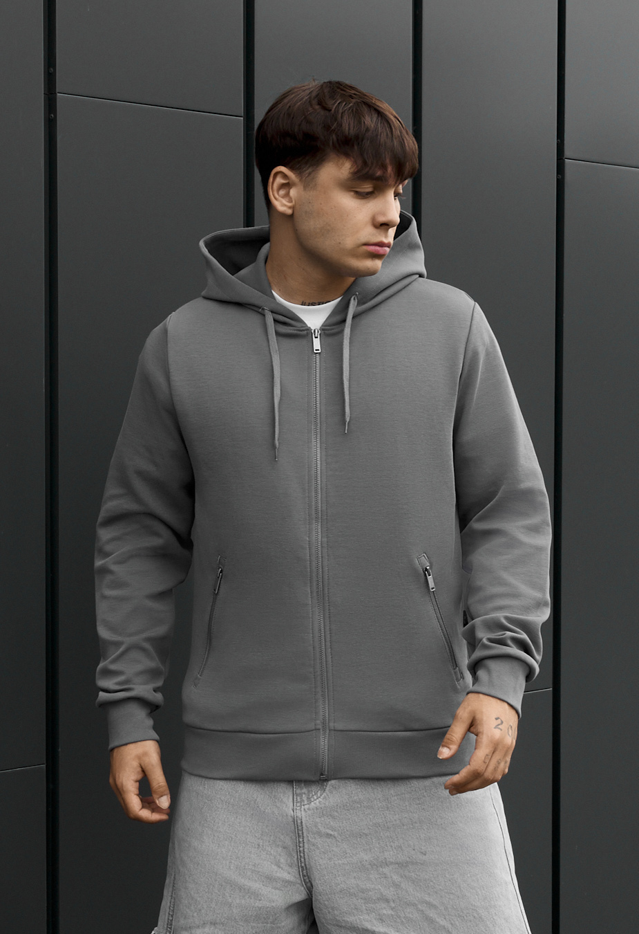 Bluza Staff ez gray zip