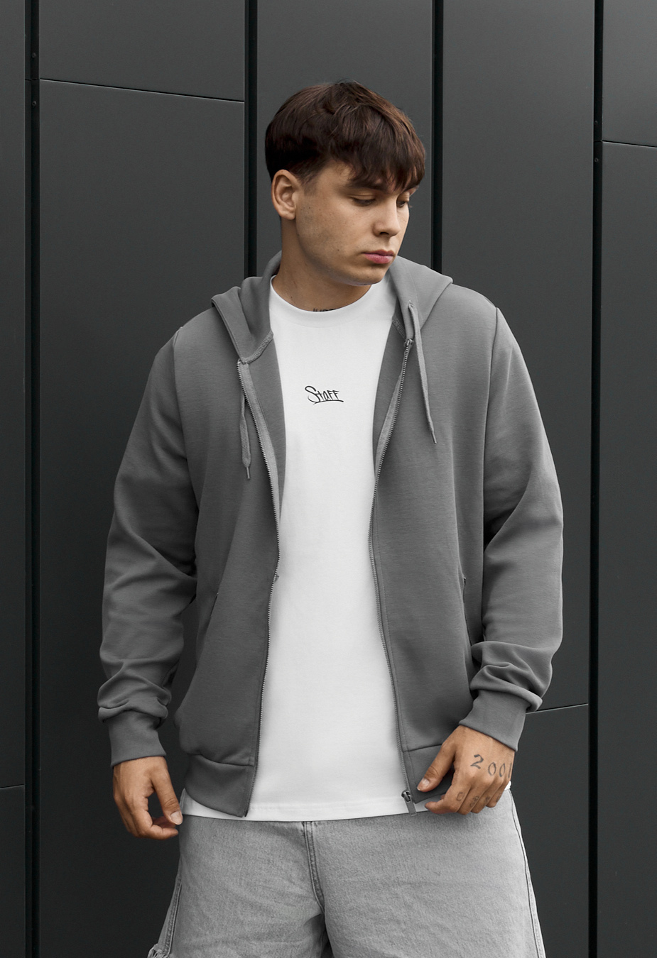 Bluza Staff ez gray zip