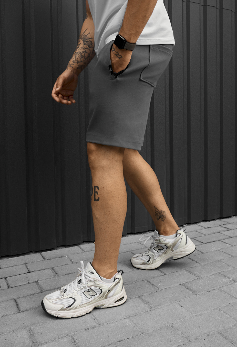 Spodenki Staff tru gray