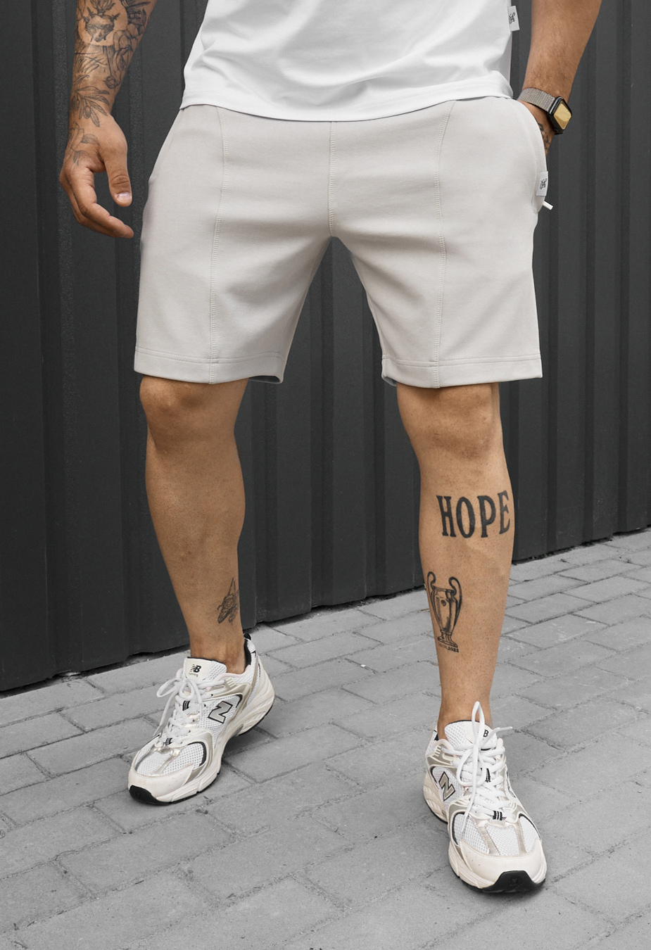 Spodenki Staff tru light grey