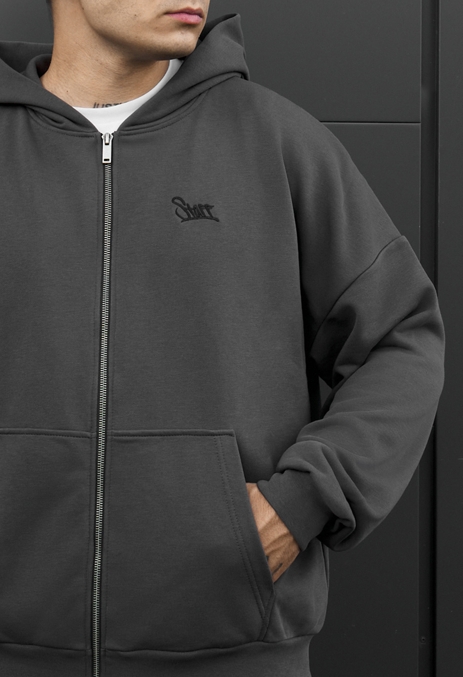Dres Staff fin dark gray oversize